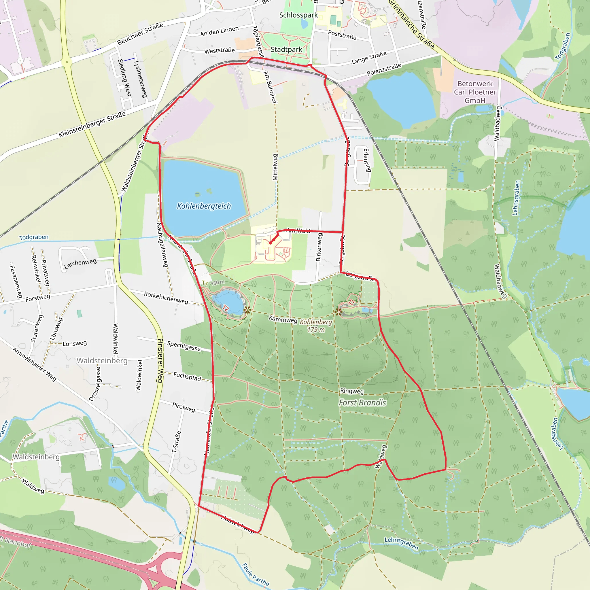 Kohlenbergteich Loop mobile static map