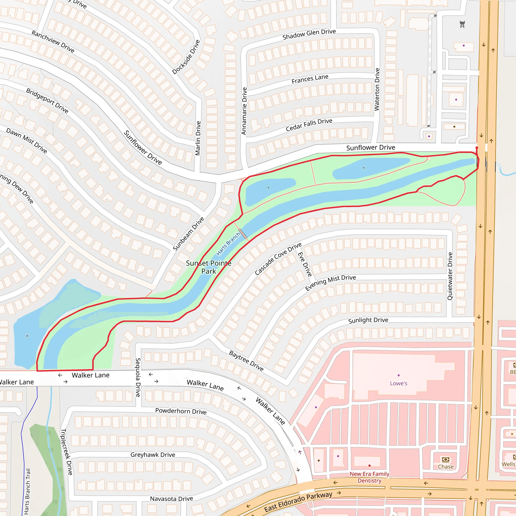 Harts Branch Loop mobile static map