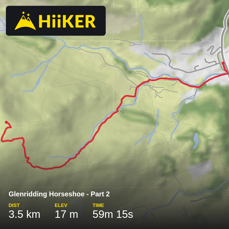 A map preview of the recording Glenridding Horseshoe - Part 2.