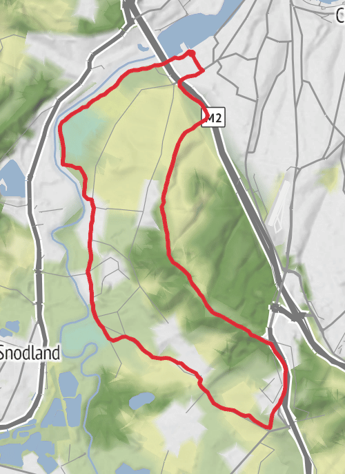 Hike from Rochester mobile static map