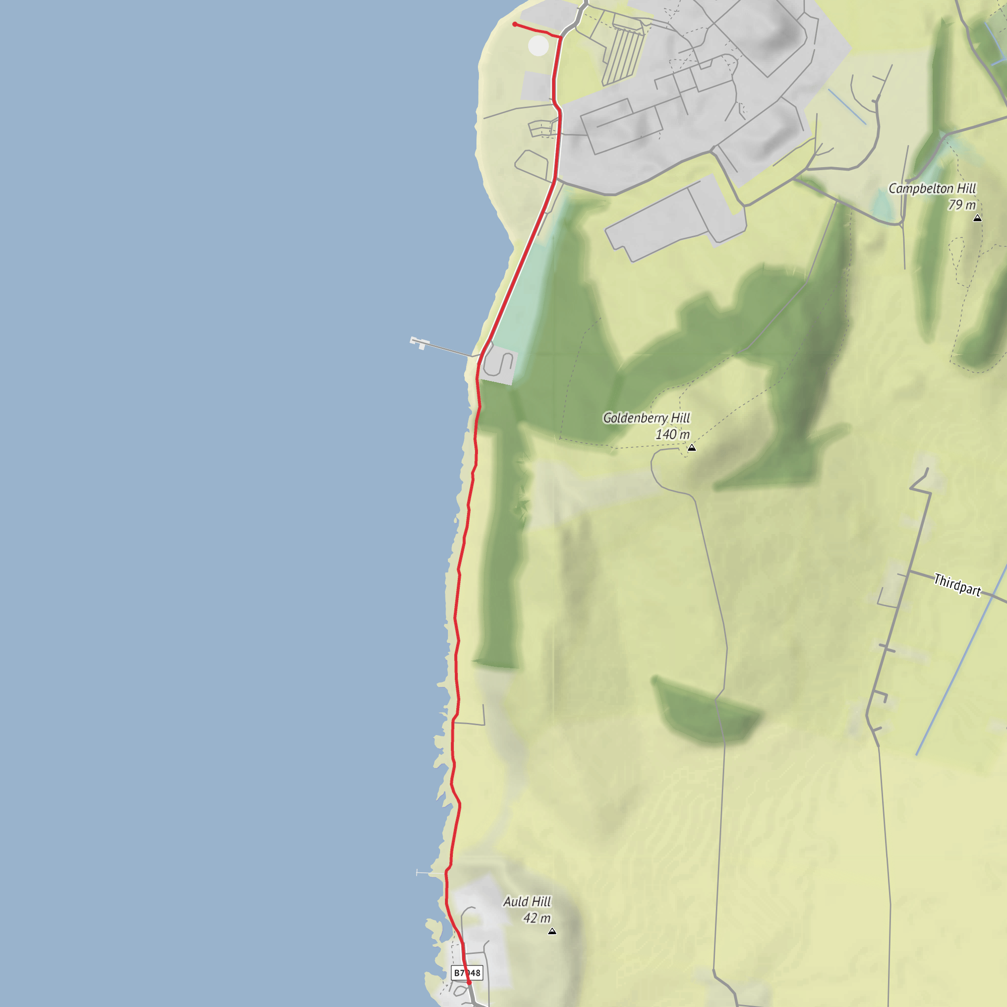 Meadow Cottage via Jenny's Dyke mobile static map