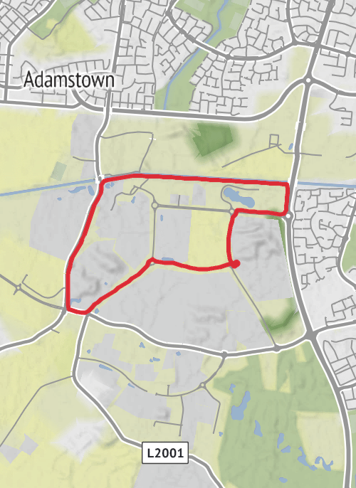 Hike from Dublin mobile static map