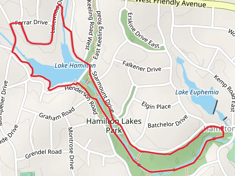 Hamilton Lakes Park Loop