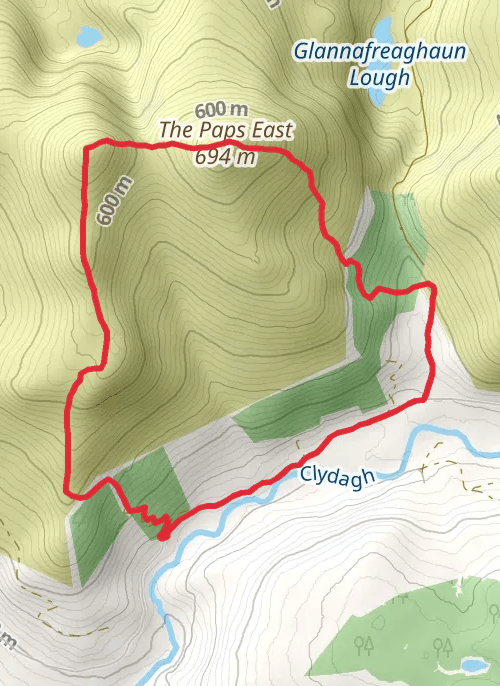The Paps, Co. Kerry mobile static map