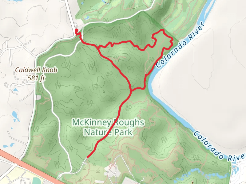 Colorado River and McKinney Roughs Nature Park