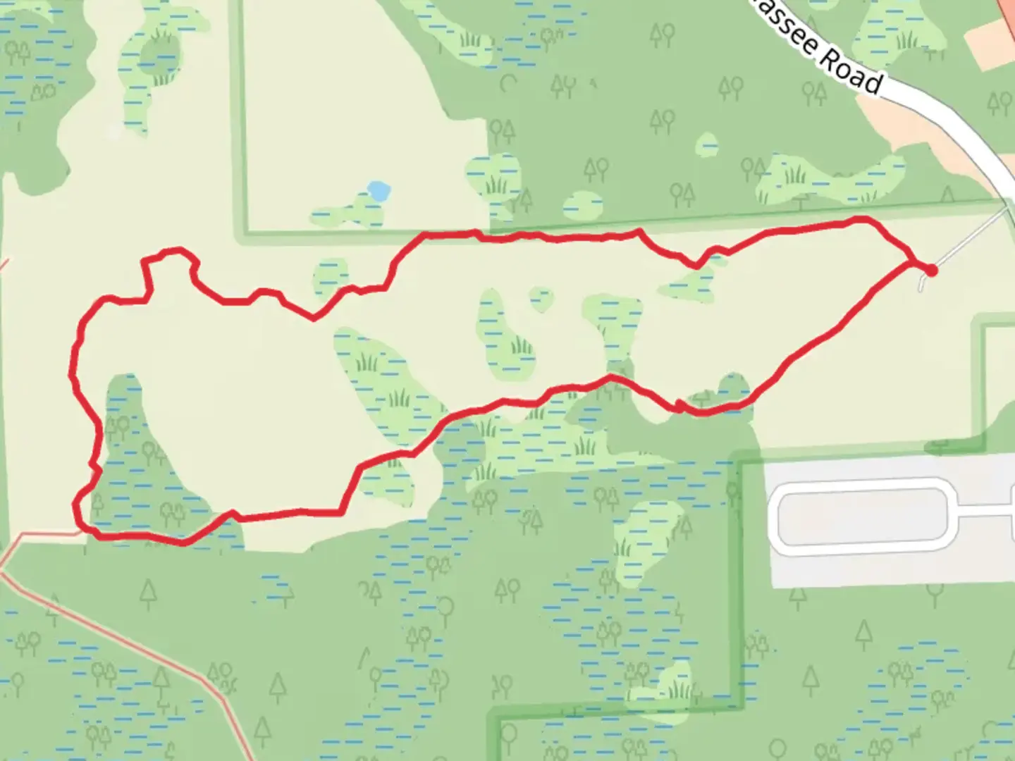 An image depicting the trail Eco-Walk Trail Loop and its surrounding area.
