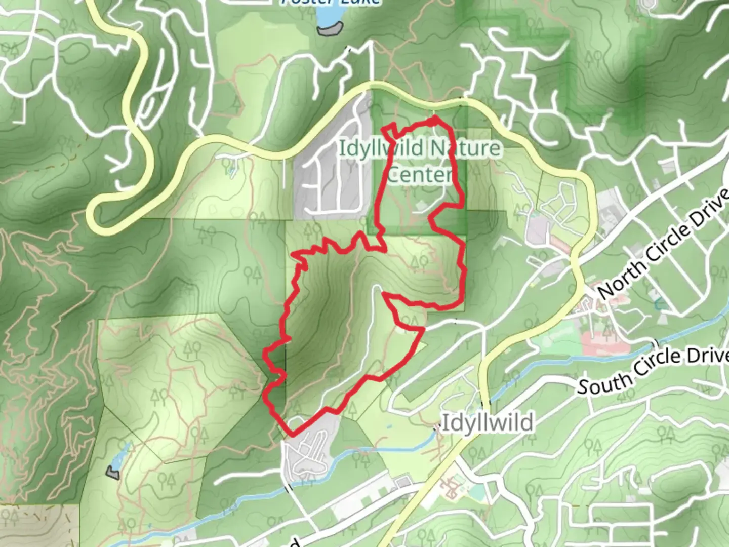 An image depicting the trail Perimeter and Summit Loop Trail and its surrounding area.