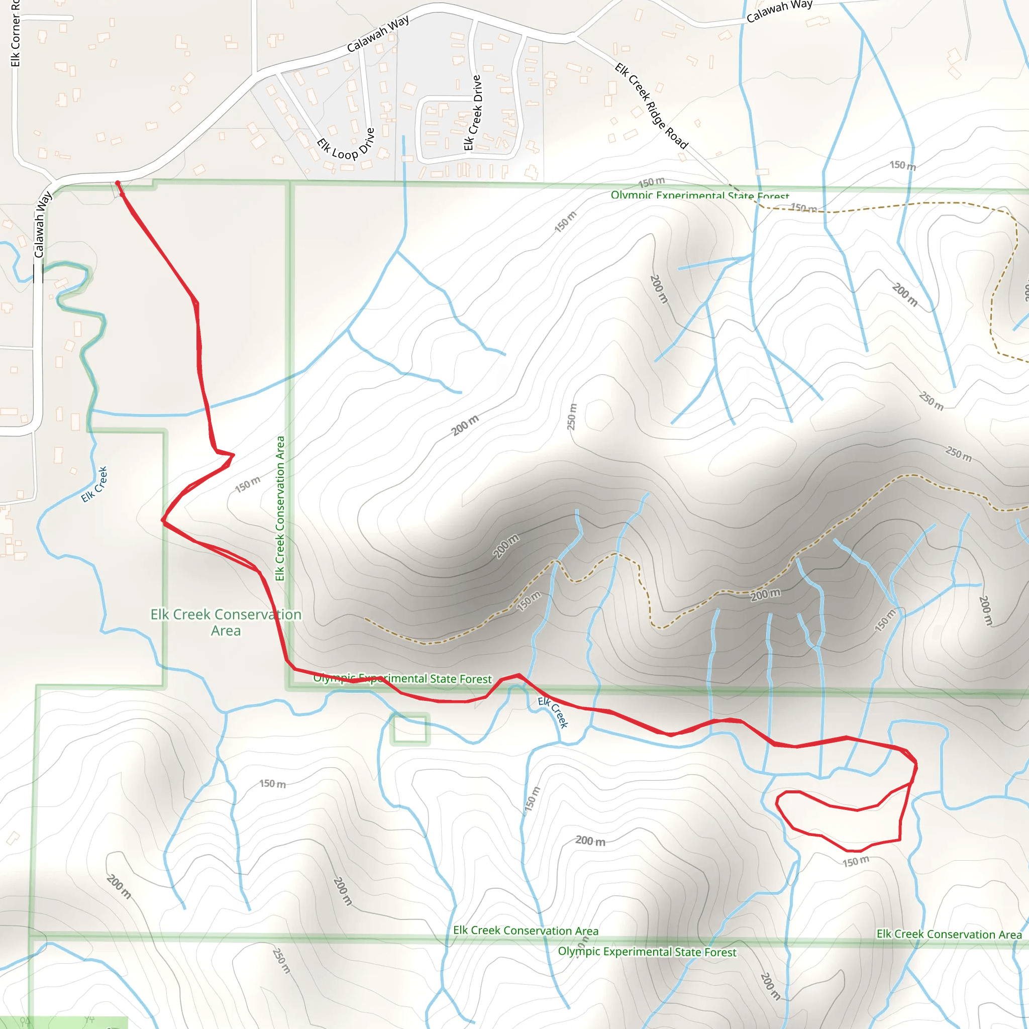 Elk Creek mobile static map