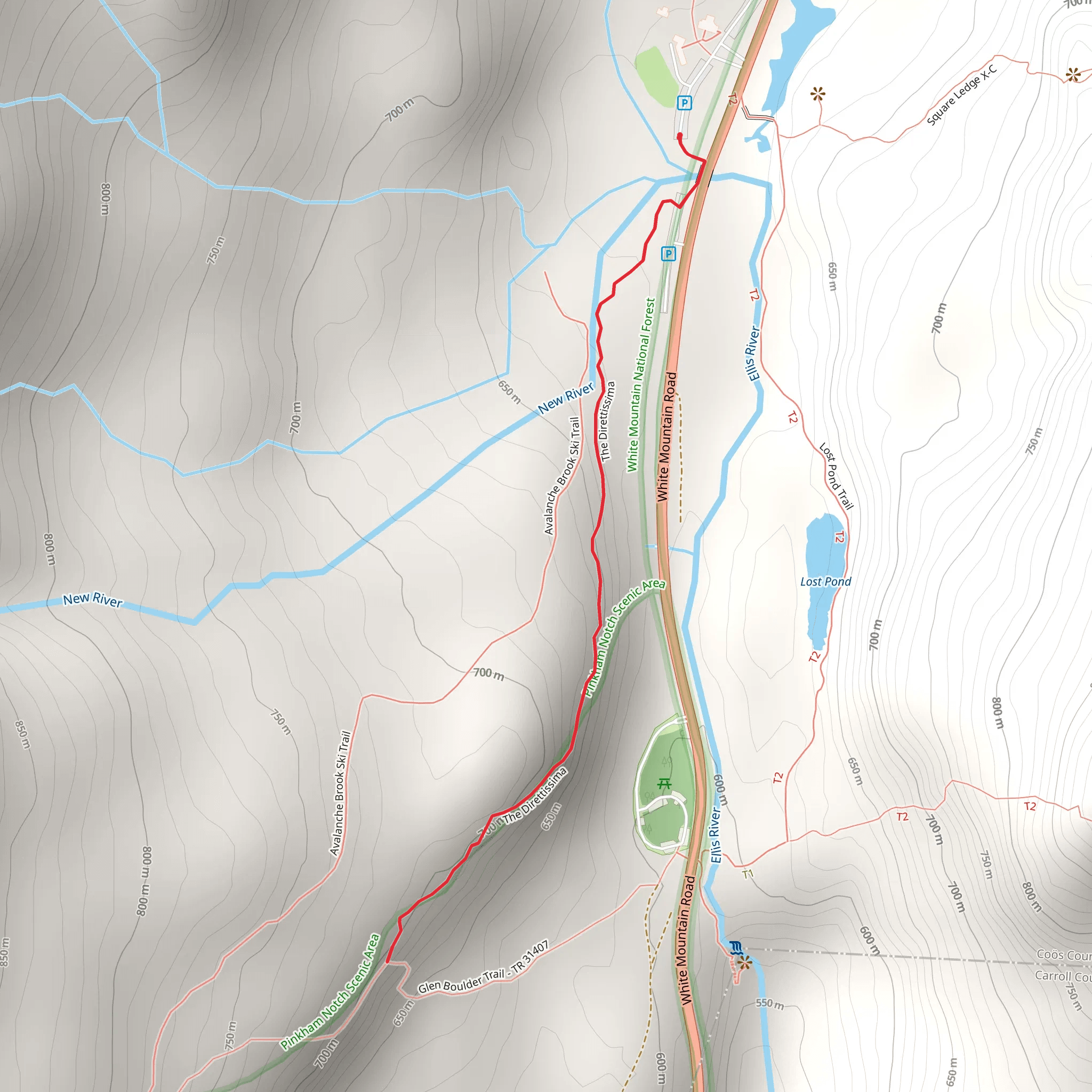 The Direttissima Trail mobile static map