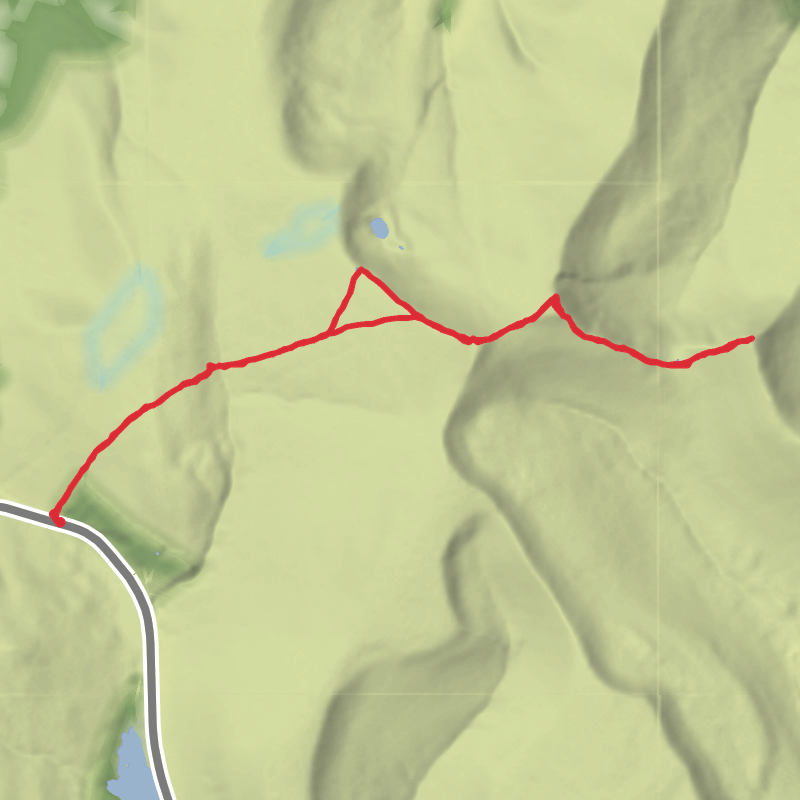 A map preview of the recording Powys Hike.