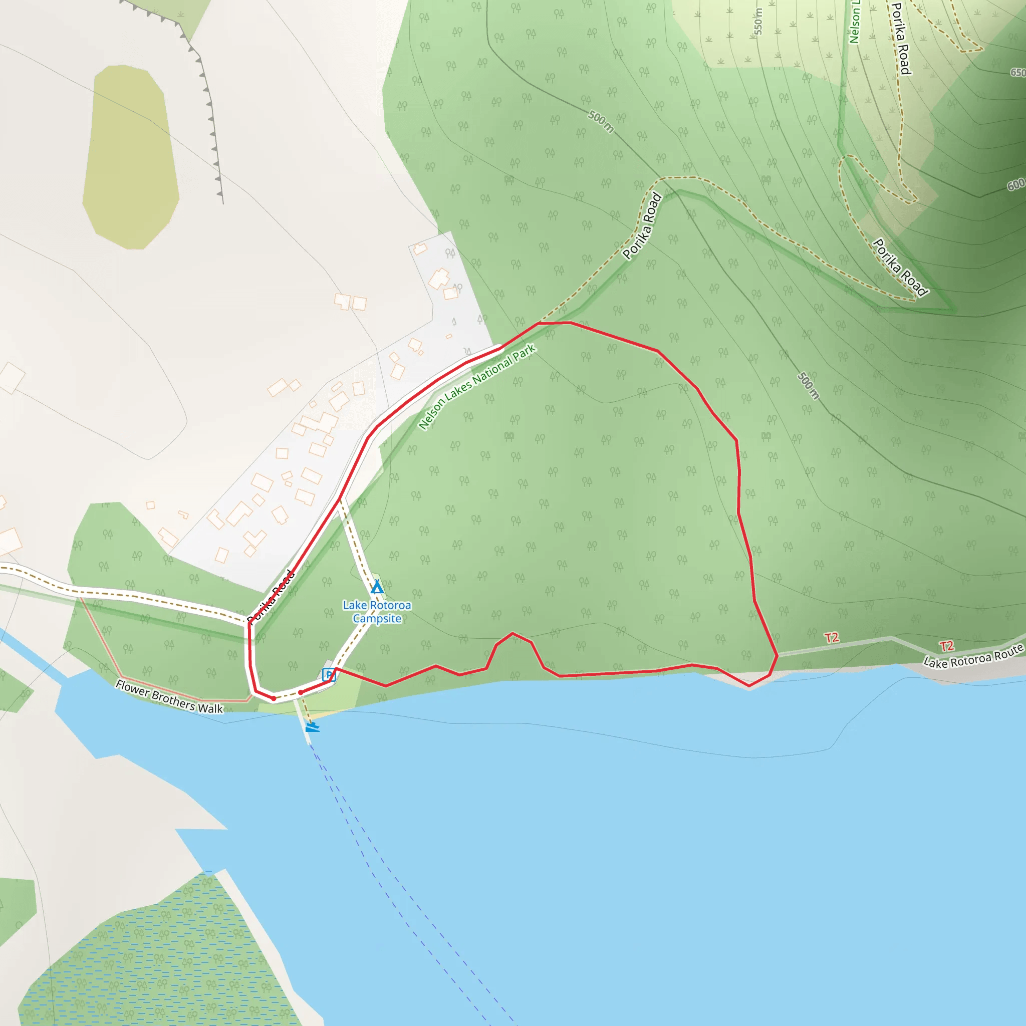 Rotoroa Nature Walk mobile static map