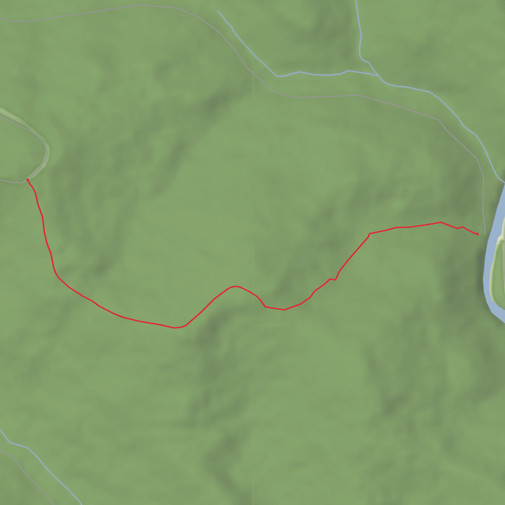 Yokum Ridge Trail mobile static map