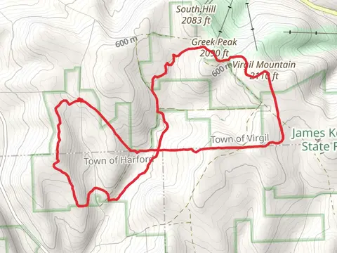 Virgil Mountain Loop from Hauck Hill Road