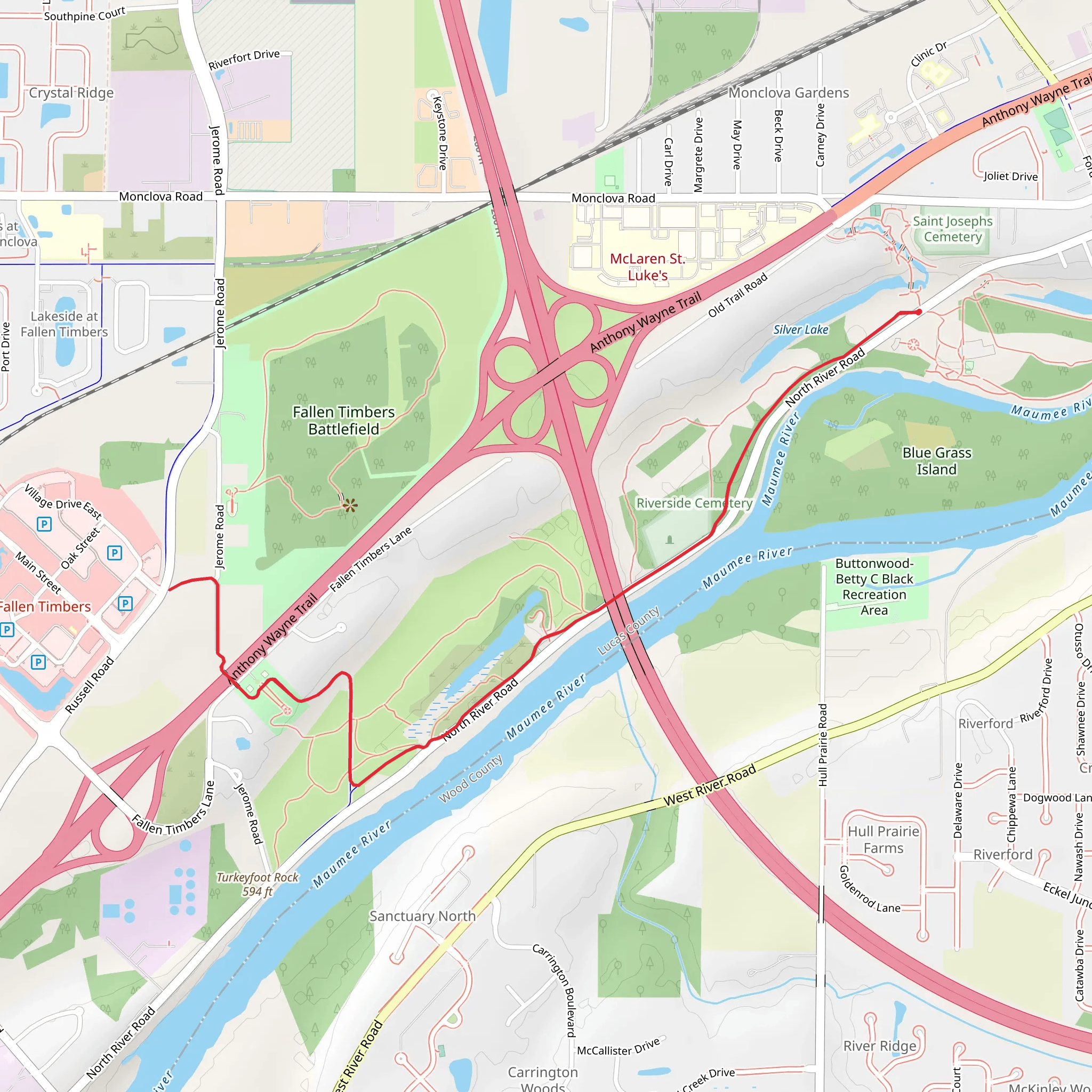 Wabash-Cannonball Connector Out and Back mobile static map