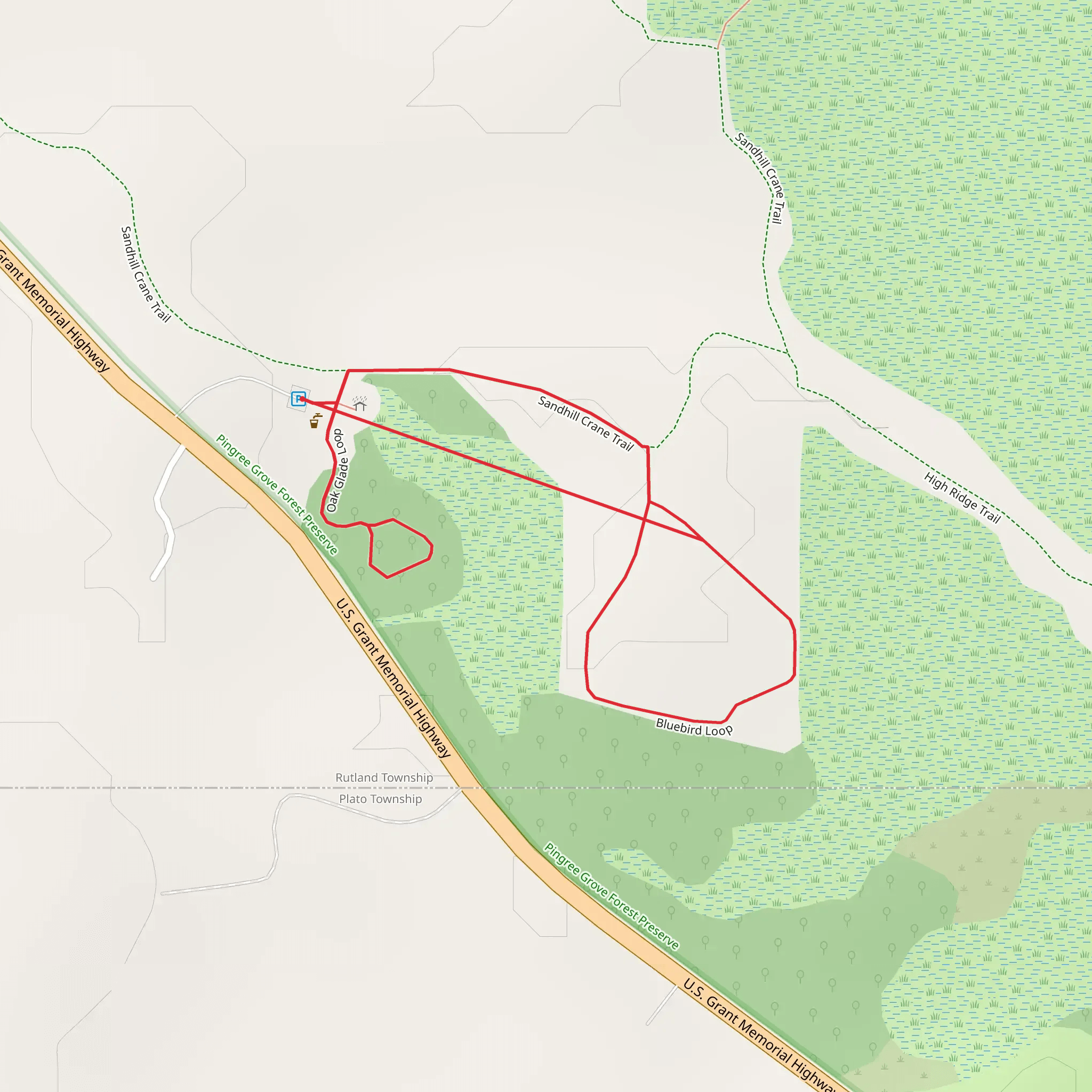 Bluebird Loop mobile static map