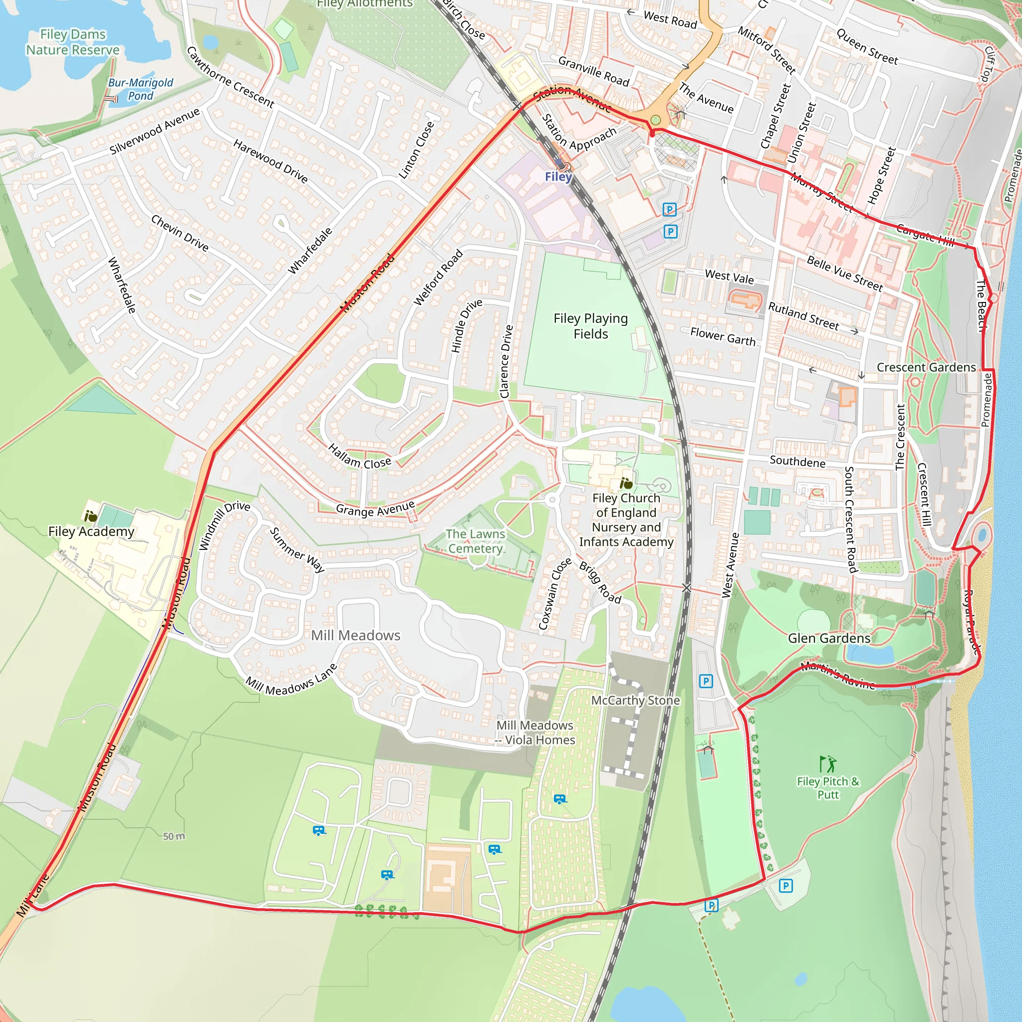 Muston Grange and Filey Pitch Loop | North Yorkshire | England