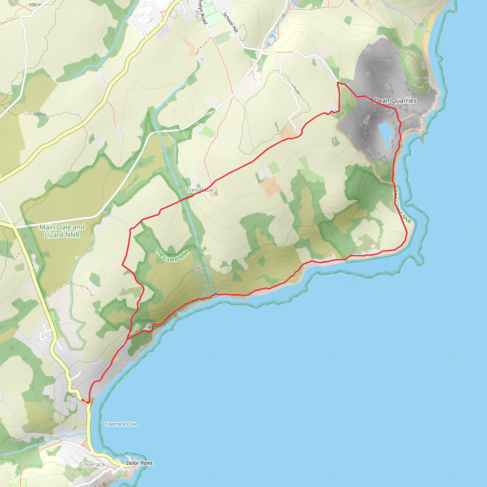 Coverack and Lowland Point mobile static map