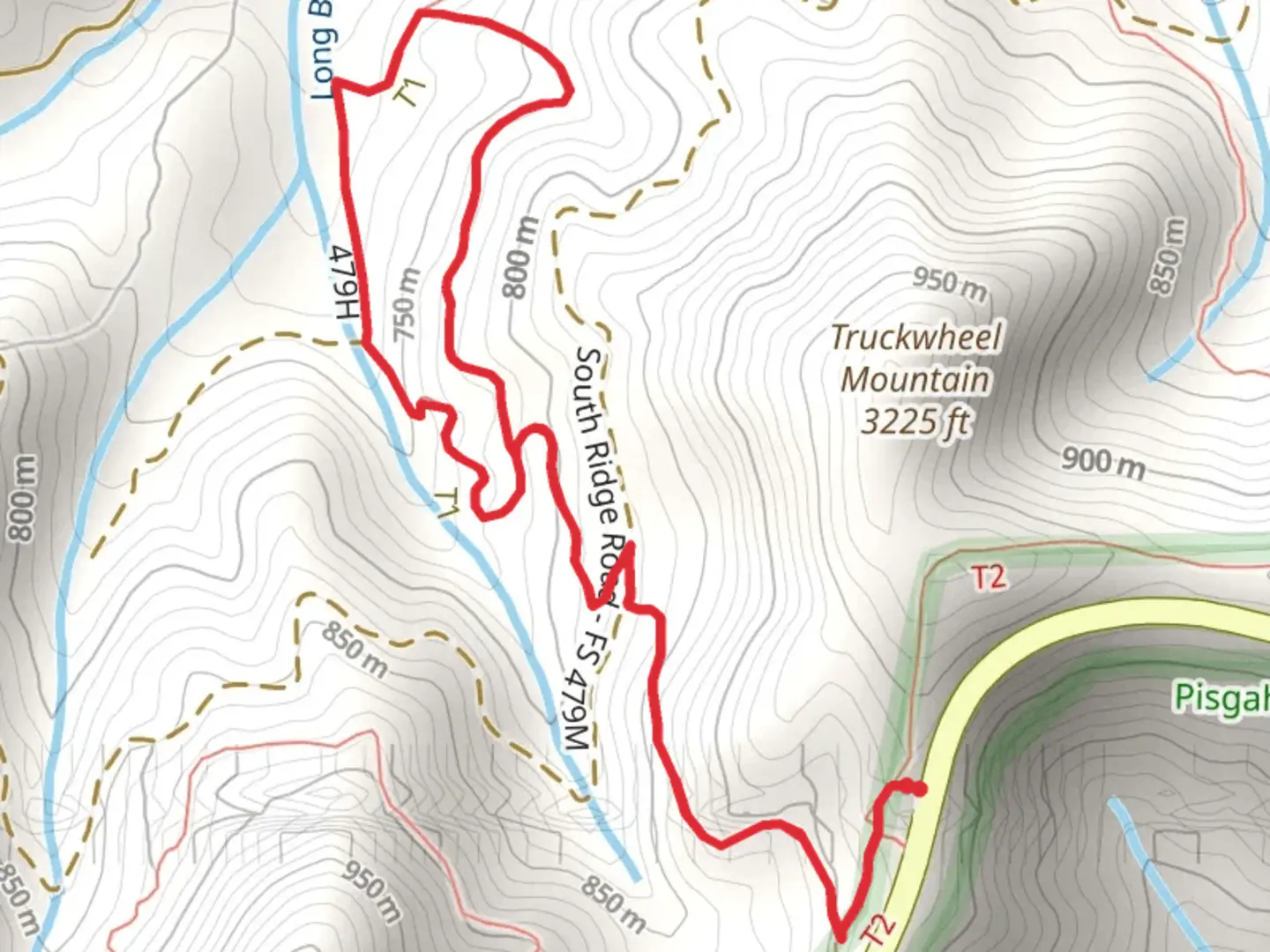 An image depicting the trail Chestnut Cove and Explorer Loop Trail and its surrounding area.
