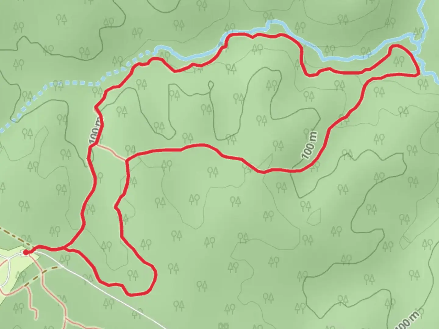 An image depicting the trail Farms to Forest Loop Trail and its surrounding area.
