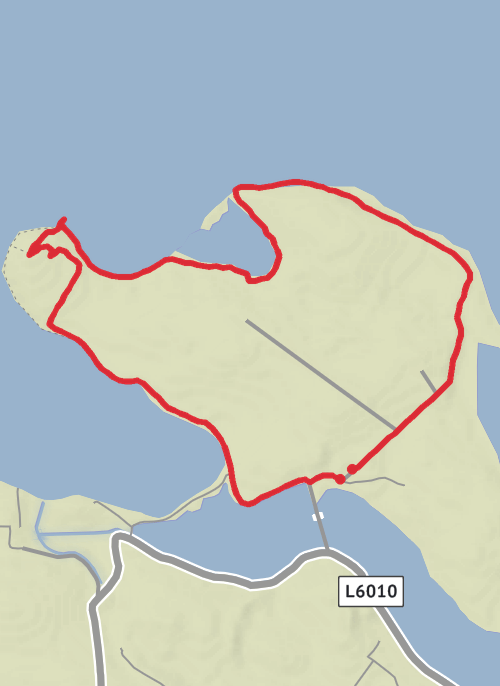 Hike from Carrig Island mobile static map