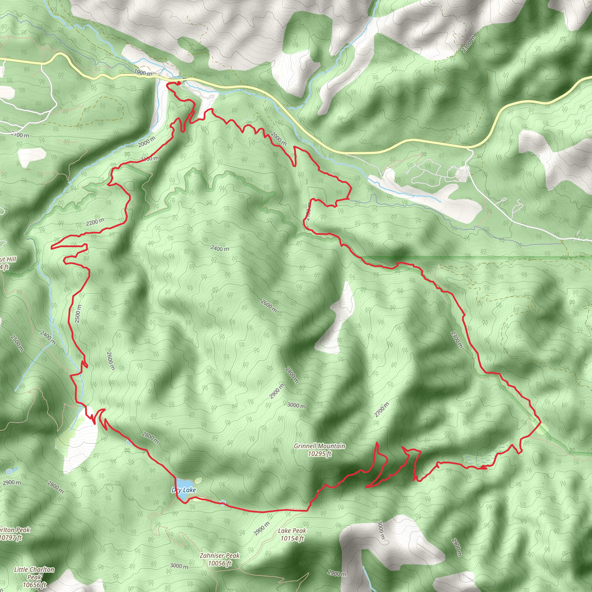 Santa Ana River and Dry Lake Loop Trail mobile static map