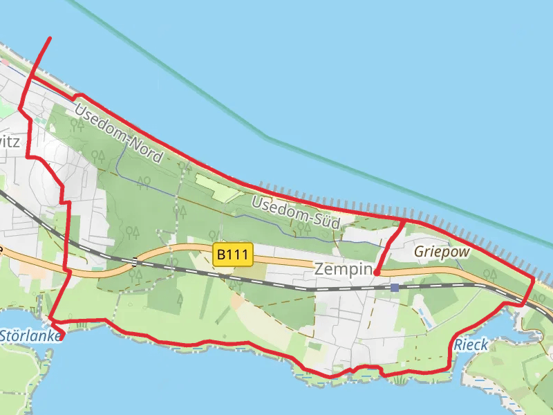 Tauchgondel Zinnowitz in Zempin Loop