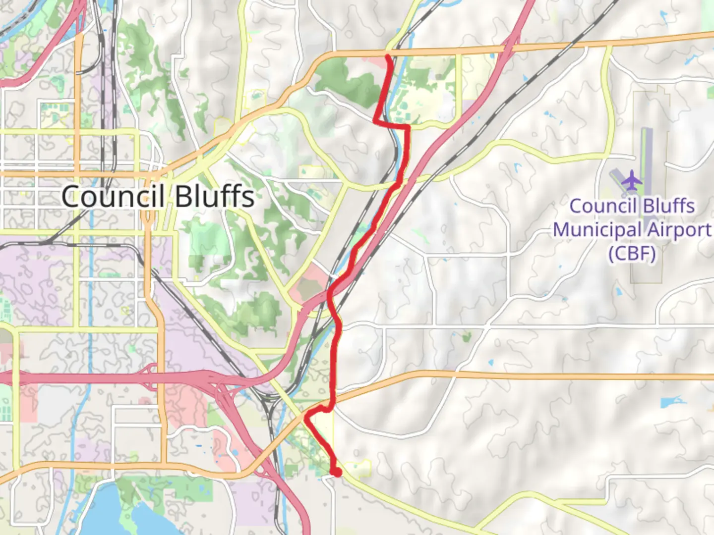 An image depicting the trail Valley View Trail and its surrounding area.