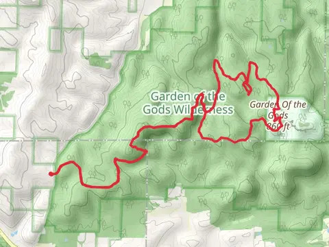 Garden Of the Gods via River to River Trail