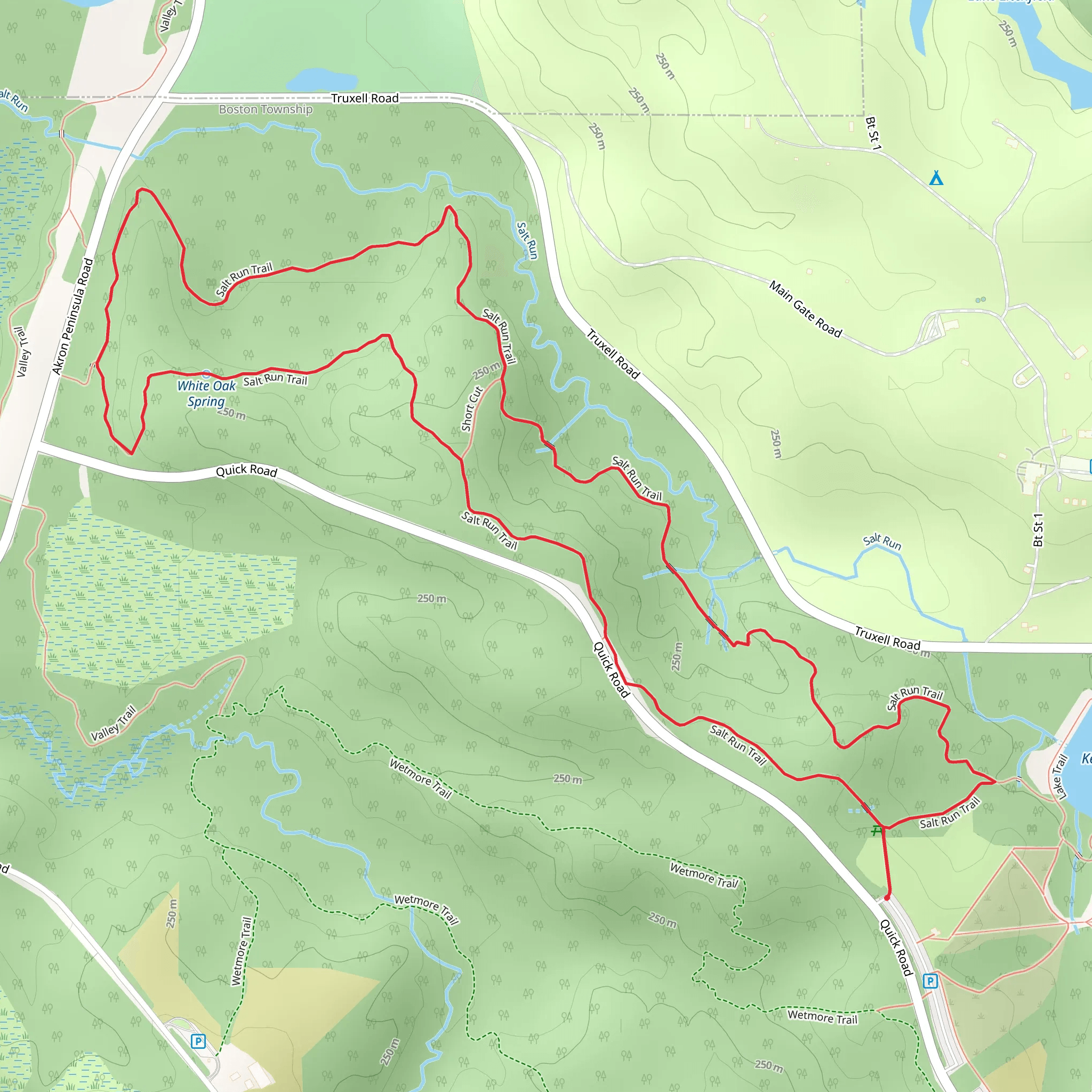 Salt Run Loop Trail mobile static map