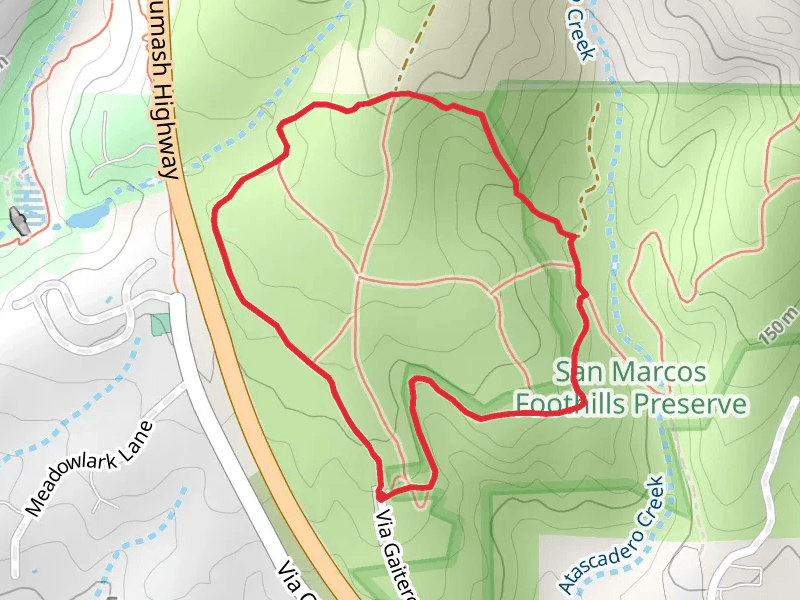 San Marcos Foothills Preserve Loop