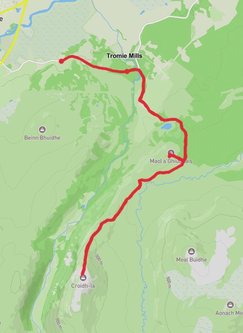 Hike on Hike from Highland Council mobile static map