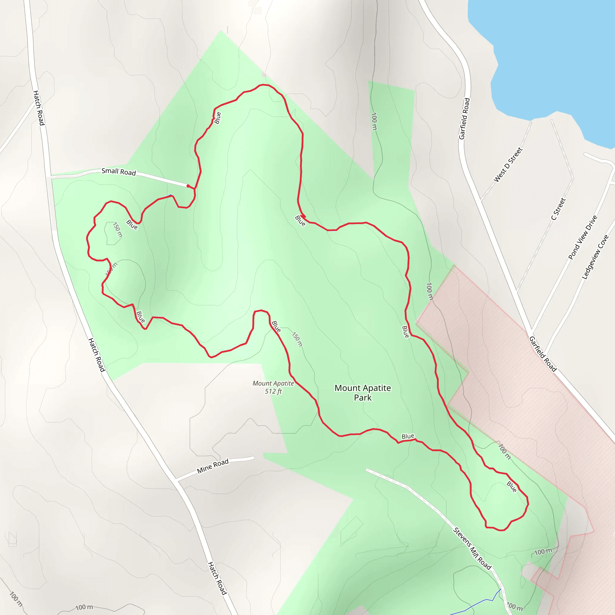 Mount Apatite Loop Trail mobile static map