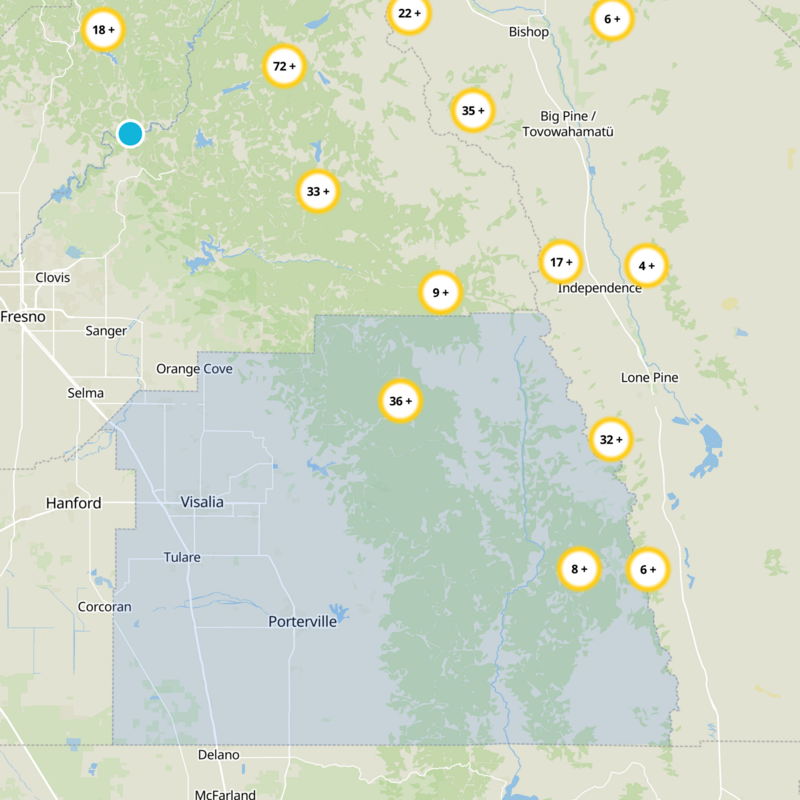 Tulare County Static Map