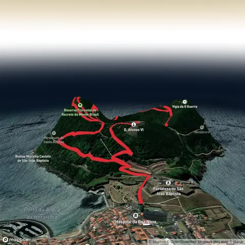 Monte Brasil, Forte da Quebrada, Whale watching Tower Loop