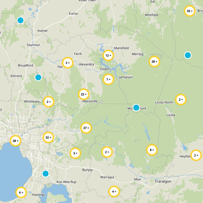 Lake Mountain Alpine Resort Static Map