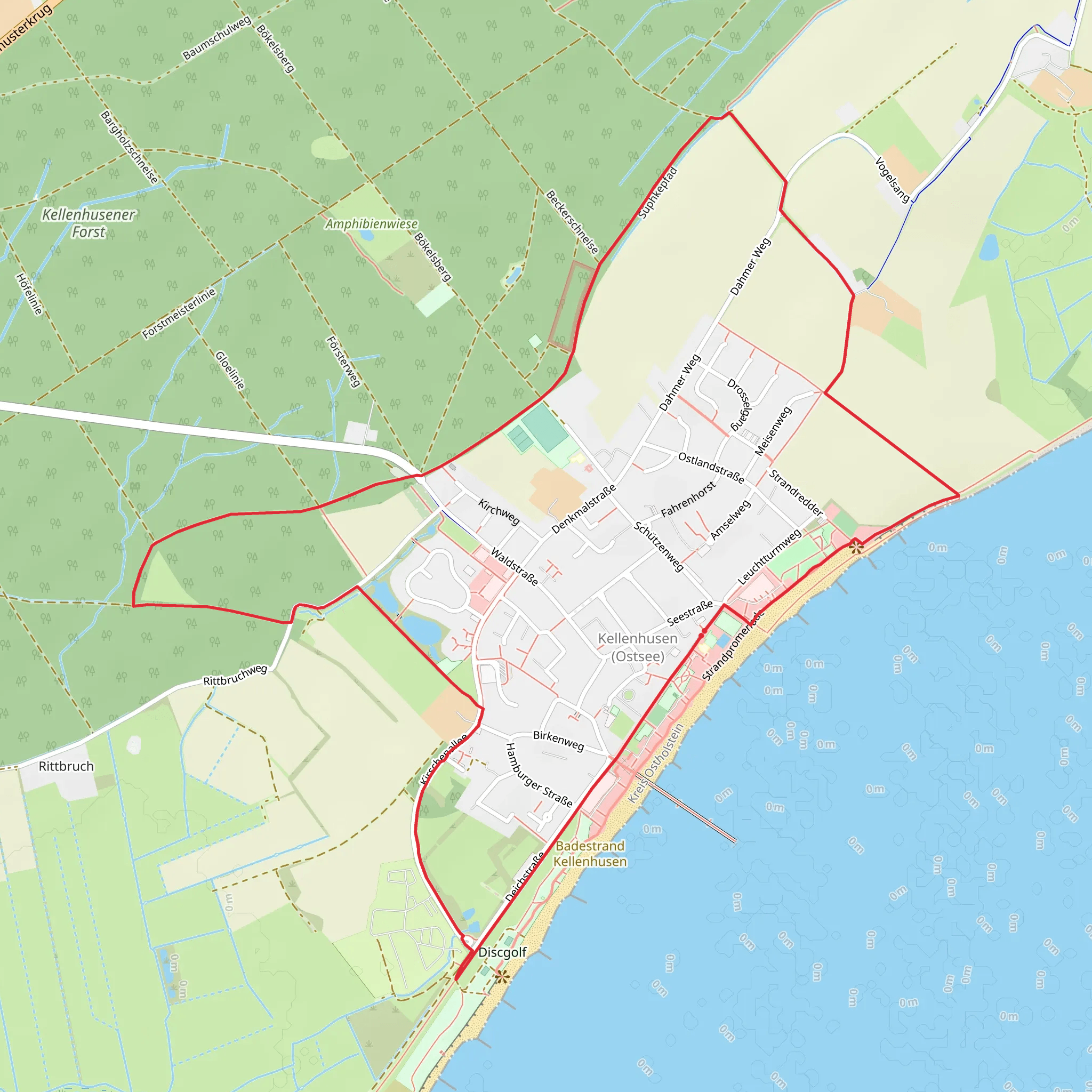 Waldroute - Kellenhusen mobile static map