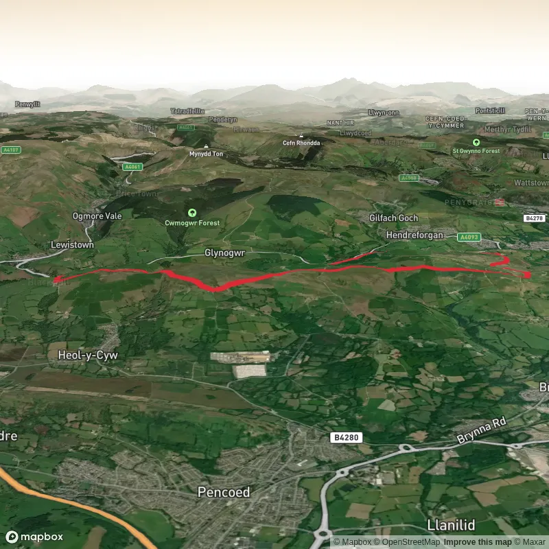 Hike from Blackmill via Mynydd Hugh