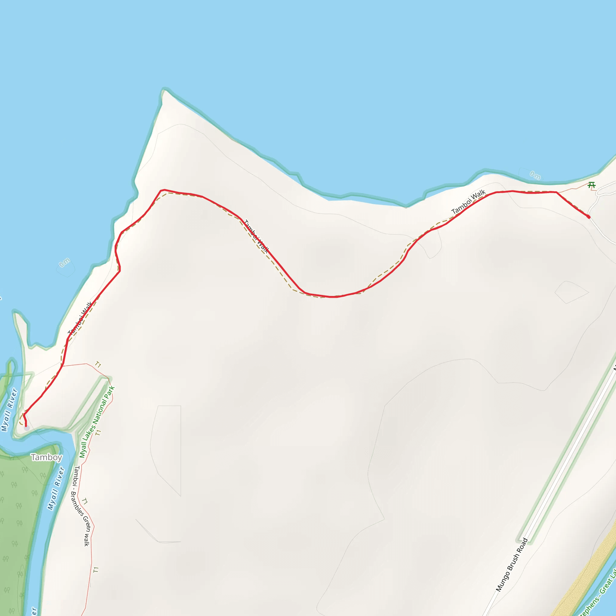 Tamboi Track mobile static map