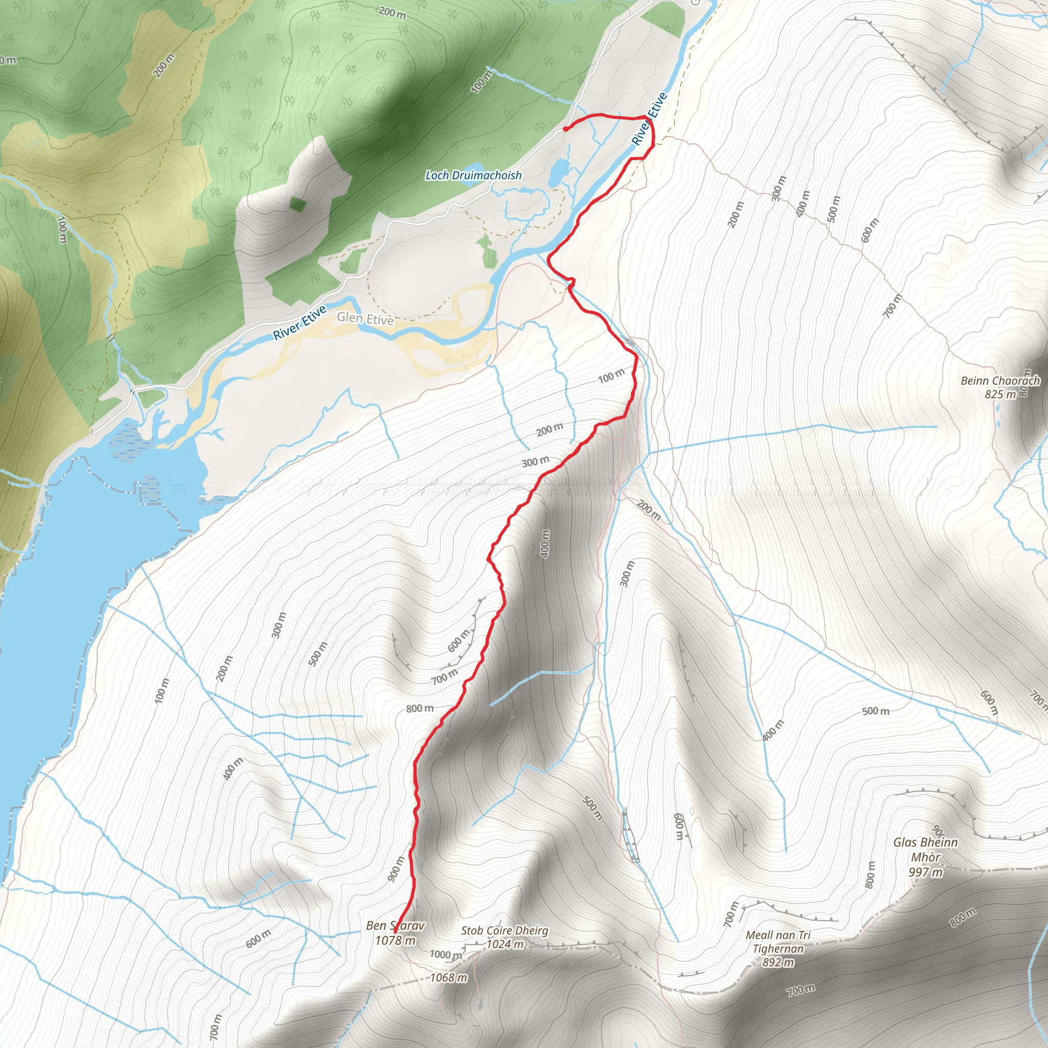 Ben Starav mobile static map