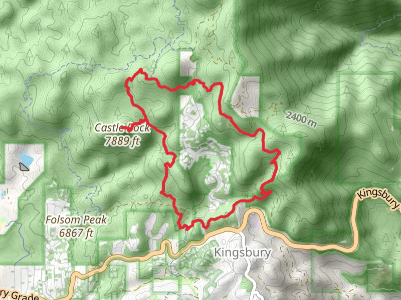 Tahoe Rim Trail Daggett North and Castle Rock Loop