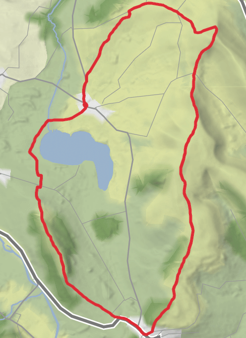 Powys Walking mobile static map