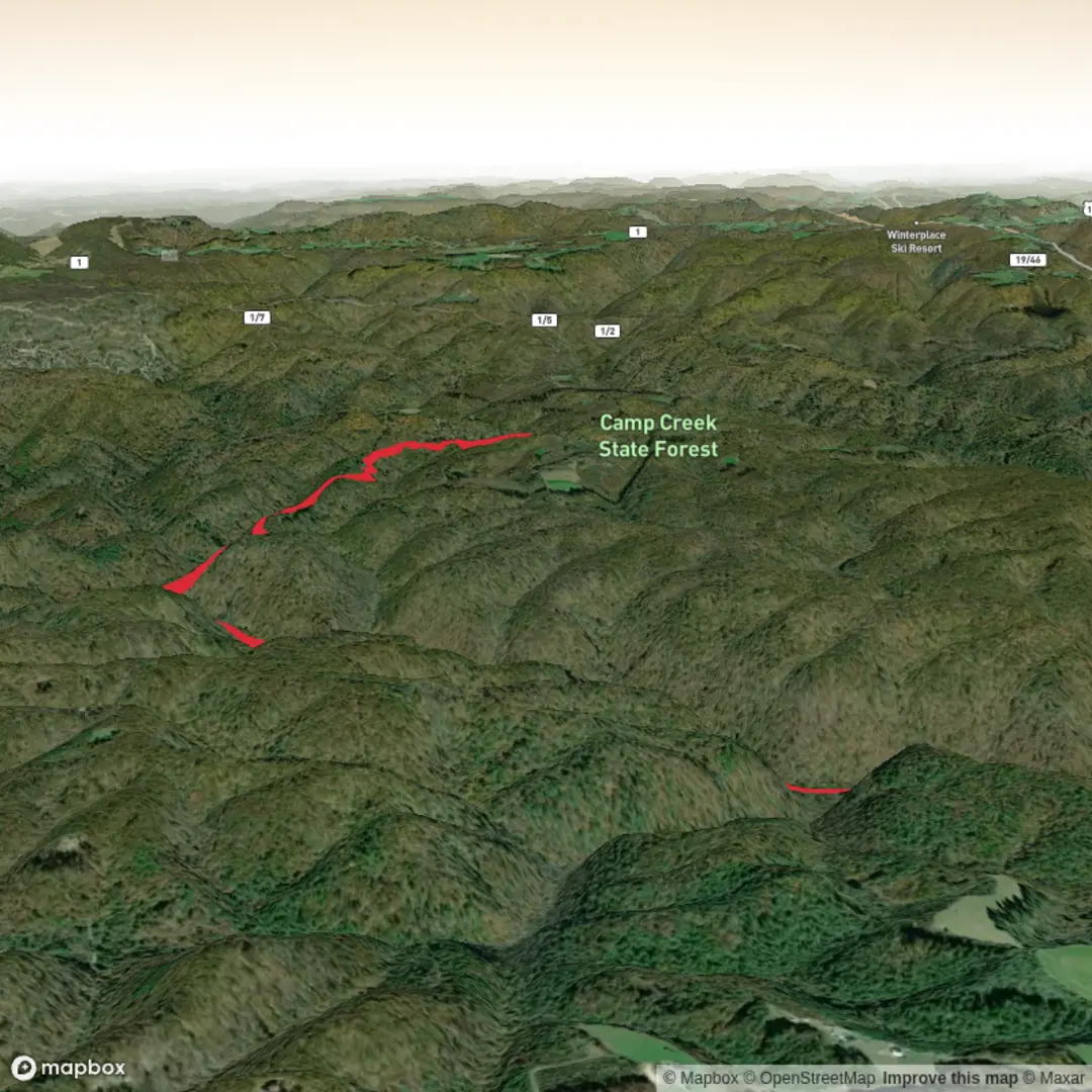 An image depicting the trail McCoy Rd and Trail and its surrounding area.