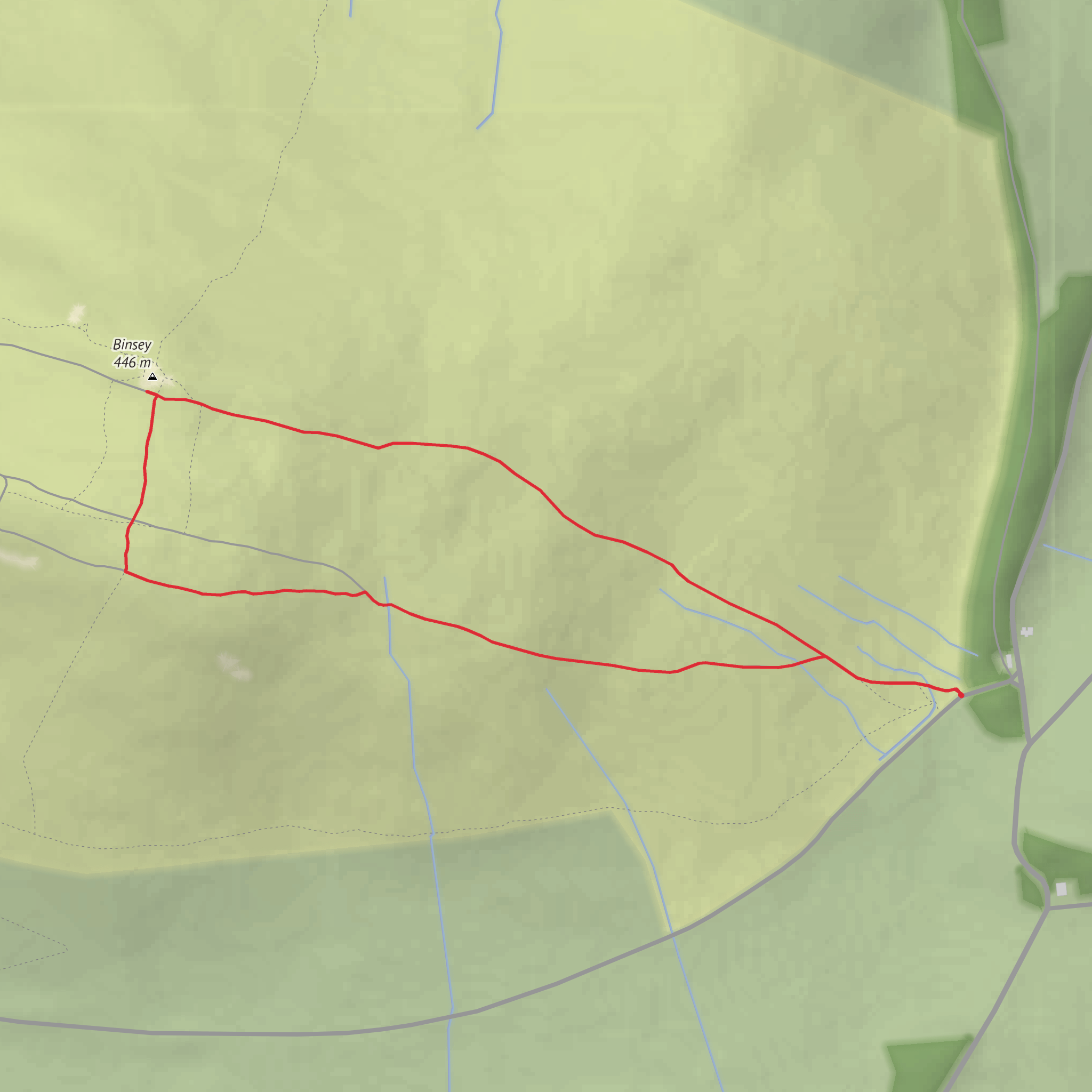 Binsey mobile static map