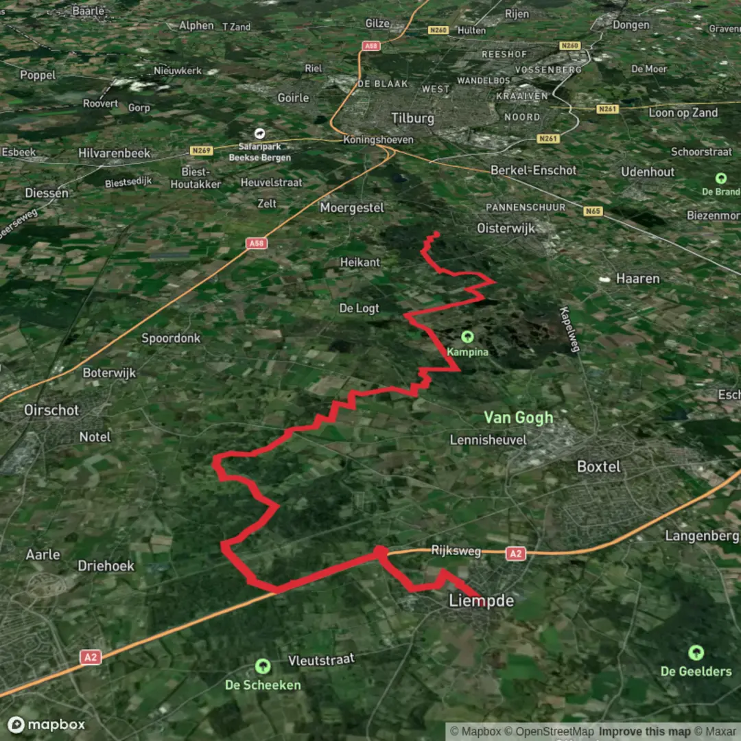 An image depicting the trail 1362-roots-natuurpad-etappe-30 and its surrounding area.