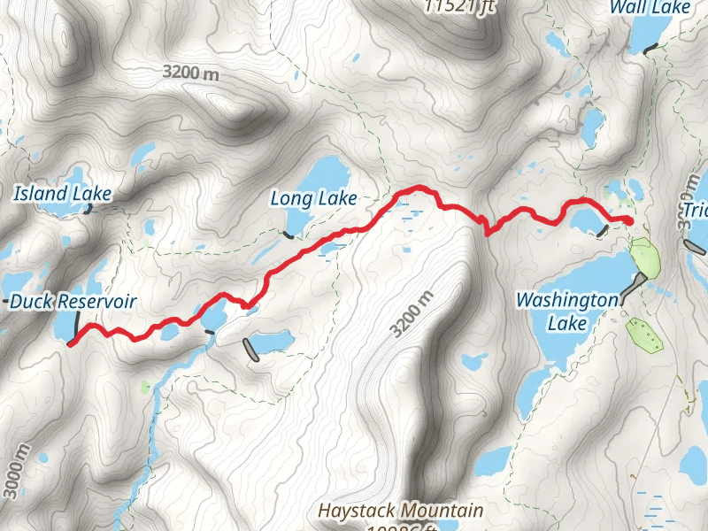 North Fork Provo River Trail and Duck Lake Trail
