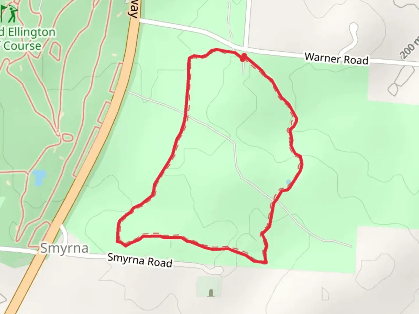 An image depicting the trail Wild Turkey Loop Trail and its surrounding area.