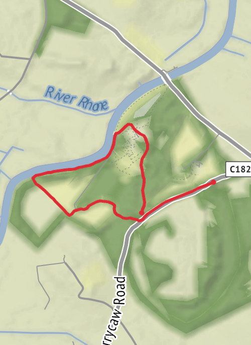 Hike from Portadown mobile static map