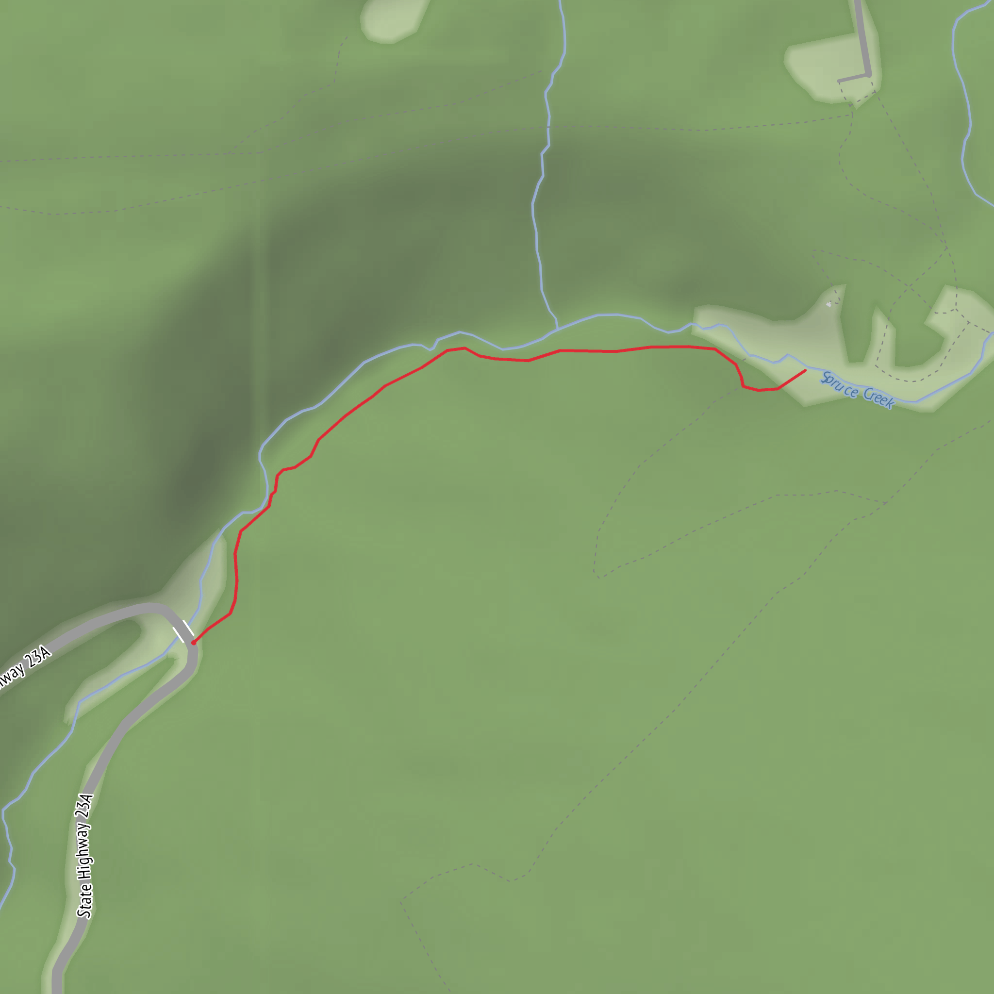 Bastion Falls and Kaaterskill Falls Trail mobile static map