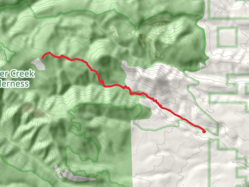 Little Badger Creek from Forest Road 2710