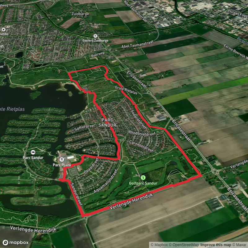 Grote Rietplas via Emmen Hardlooprondje